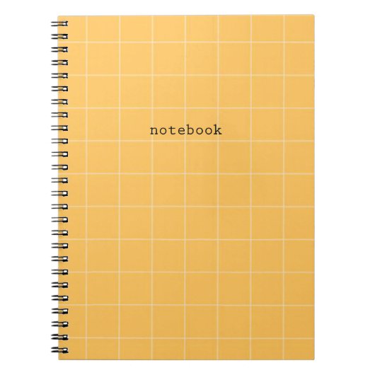 Minimalist orange notebook notitieboek (Voorkant)