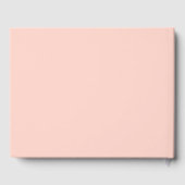 Minimalist Orange Pink Swash Wedding Gastenboek (Achterkant)