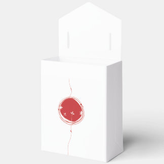Minimalist Oriental Red Sun Favor Box Bedankdoosjes