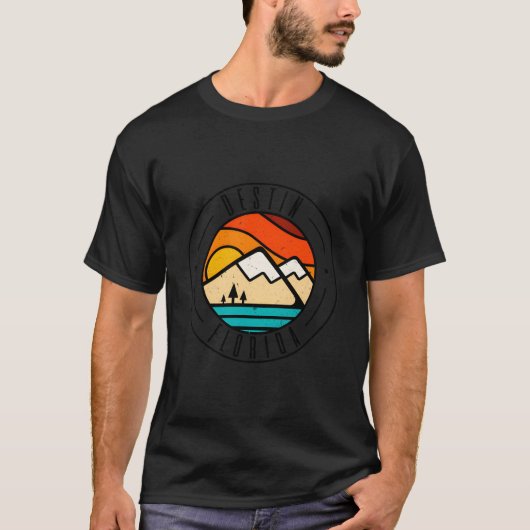 Minimalist Outdoors Destin Florida Fl T-shirt (Voorkant)