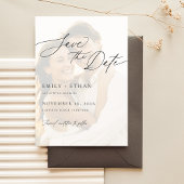 Minimalist Overlay Photo Digital Wedding Save The Date