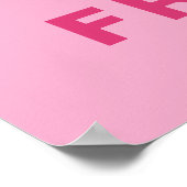 Minimalist Paris France Croissant French Bakery Poster (Hoek)