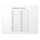 Minimalist Password Tracker Logbook Notitieblok (Voorkant)