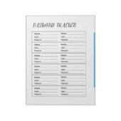 Minimalist Password Tracker  Notitieblok (Linkerzijde)