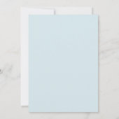 Minimalist Pastel Blue Balloons Baby Boy Shower Kaart (Achterkant)