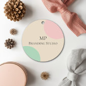 Minimalist Pastel Branding Design Bedankjes Labels