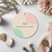 Minimalist Pastel Branding Design Bedankjes Labels