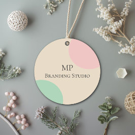 Minimalist Pastel Branding Design Bedankjes Labels