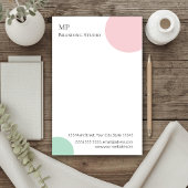 Minimalist Pastel Branding Design Briefpapier