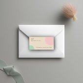 Minimalist Pastel Branding Design Etiket