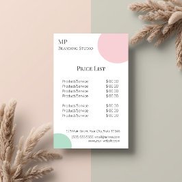 Minimalist Pastel Branding Design Flyer
