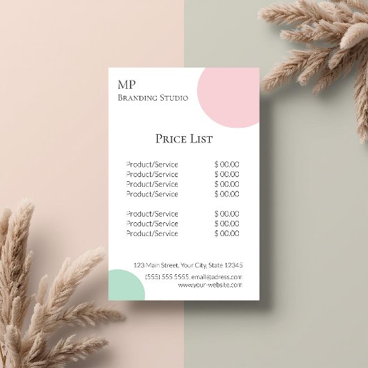 Minimalist Pastel Branding Design Flyer