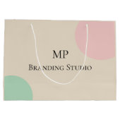 Minimalist Pastel Branding Design Groot Cadeauzakje (Achterkant)