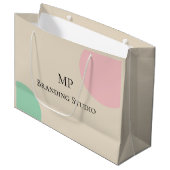 Minimalist Pastel Branding Design Groot Cadeauzakje (Voorkant Gekanteld)