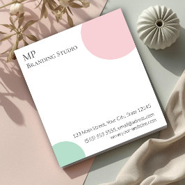Minimalist Pastel Branding Design Notitieblok