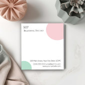 Minimalist Pastel Branding Design Notitieblok