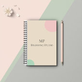 Minimalist Pastel Branding Design Notitieboek