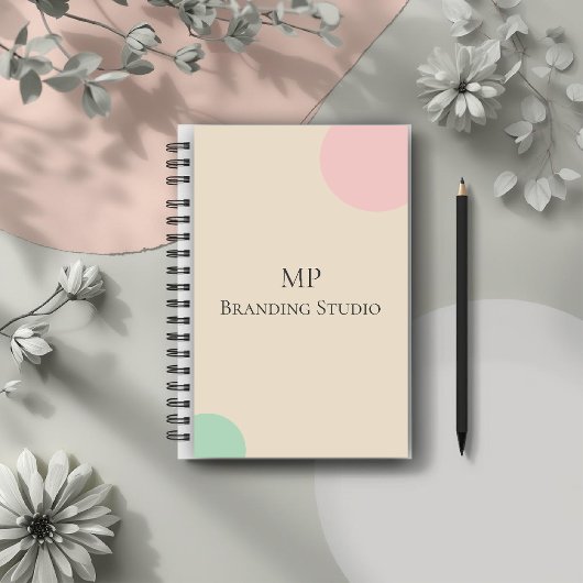 Minimalist Pastel Branding Design Notitieboek