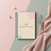 Minimalist Pastel Branding Design Notitieboek