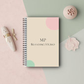 Minimalist Pastel Branding Design Notitieboek
