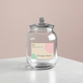 Minimalist Pastel Branding Design Voedselcontainer Etiket