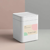 Minimalist Pastel Branding Design Voedselcontainer Etiket