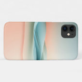 Minimalist Pastel Gradient Waves - Abstract Modern Case-Mate iPhone Case (Achterkant (horizontaal))