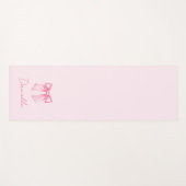 Minimalist Pastel Pink Bow Exercise Yogamat (Voorkant (horizontaal))