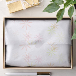 Minimalist Pastel Watercolor Japanese Floral Tissuepapier