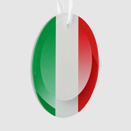 Minimalist Patriotic Ceramic Christmas Bauble Ornament (voorkant)