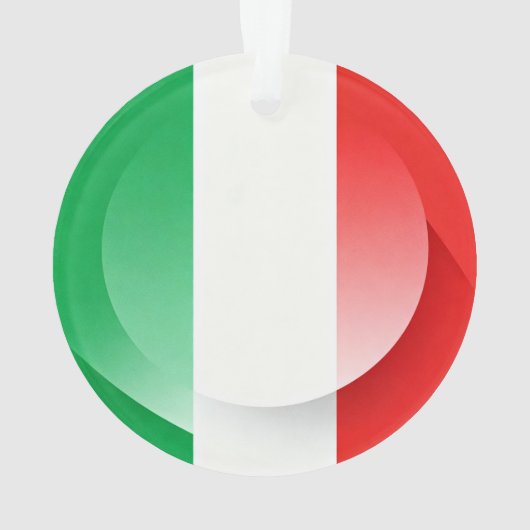 Minimalist Patriotic Ceramic Christmas Bauble Ornament (achterkant)