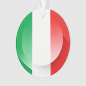 Minimalist Patriotic Ceramic Christmas Bauble Ornament (voorkant)