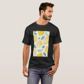 Minimalist Pattern Art Lemon Fruit Waterverf 1 T-shirt (Voorkant volledig)