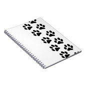 Minimalist Paw Print Notebook - Organizing with Pe Notitieboek (Rechterzijde)