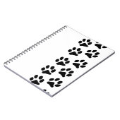 Minimalist Paw Print Notebook - Organizing with Pe Notitieboek (Linkerzijde)