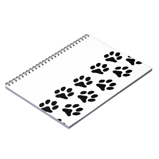 Minimalist Paw Print Notebook - Organizing with Pe Notitieboek (Linkerzijde)