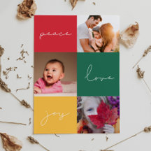Minimalist Peace Love Joy 3 Fotocollage
