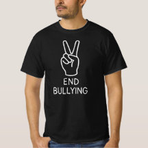 Minimalist Peace Sign End Bullying Unity Day