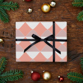 Minimalist Peach Geometric Pattern Cadeaupapier