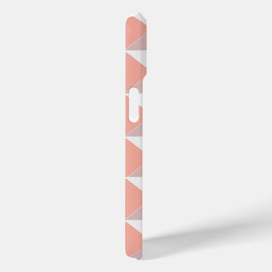 Minimalist Peach Geometric Pattern Case-Mate iPhone Case (Achterkant / Rechts)