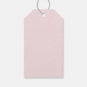Minimalist Peach & Pink Thank You Bridal Shower Cadeaulabel (Achterkant)