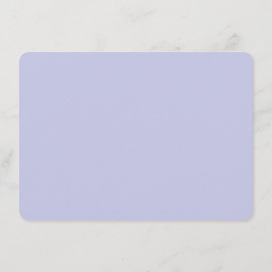 Minimalist Periwinkle Personalized Script Rounded Notitiekaartje (Achterkant)