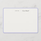 Minimalist Periwinkle Personalized Script Rounded Notitiekaartje (Voorkant)
