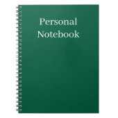minimalist personal notebook notitieboek (Voorkant)