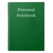minimalist personal notebook notitieboek (Voorkant)