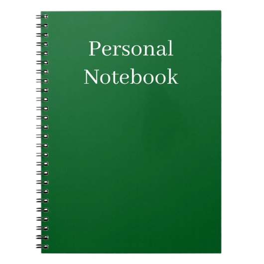 minimalist personal notebook notitieboek (Voorkant)