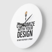 Minimalist Personalized Company Branded Custom  Grote Klok (Hoek)