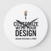 Minimalist Personalized Company Branded Custom  Grote Klok (Voorkant)