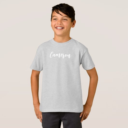 Minimalist Personalized Kids Tshirt (Voorkant volledig)