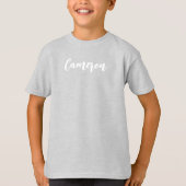 Minimalist Personalized Kids Tshirt (Voorkant)